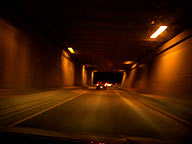 A trip through a tunnel on the way to BC.