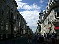 A street in Old Quebec (within Quebec City), Montreal.
