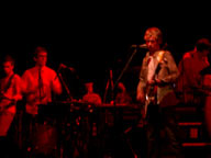 Beck and the band at Santa Cruz' Civic Auditorium