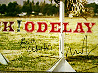 "Odelay", autographed by Brian Lebarton and Beck