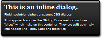 Rounded corner dialogs with CSS - examples