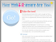 The Web 2.0 awareness test.